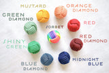 Bonsai and Cacti Toys Red Diamond Boli | Steel Paracord Baoding Balls | Handmade Meditation Balls