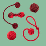 Red steel and paracord toy bundle