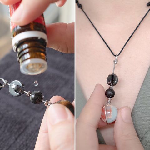 Crystal aromatherapy necklace 2025