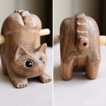 Wooden Animals - Percussion and Wind Musical Instruments