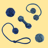 Blue Paracord and steel pack featuring edc toys