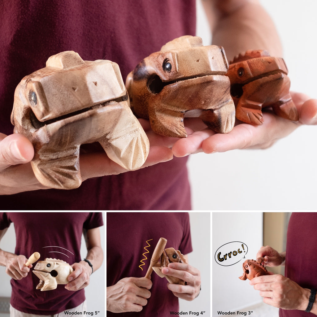 Wooden Animals Percussion and Wind Musical Instruments Bonsai and Cacti