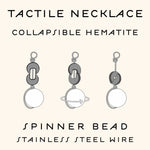 Bonsai and Cacti Apparel Tactile Necklace | Crystal Fidget Spinner Amulet