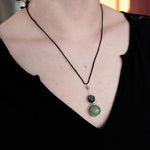 Bonsai and Cacti Apparel Tactile Necklace | Crystal Fidget Spinner Amulet
