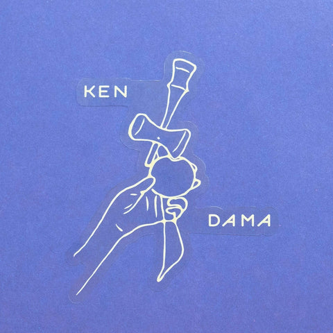 Bonsai and Cacti Kendama Trick Yellow Clear Sticker