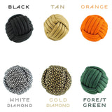 Bonsai and Cacti Toys Gold Diamond Boli | Steel Paracord Baoding Balls | Handmade Meditation Balls